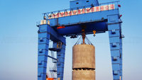 Roulement de moteur pour pont roulant à double poutre 100/50t, pour usine sidérurgique, avec isolation haute température et double protection de frein