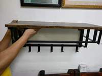 Porte-manteau mural Rail de suspension pour entrée salle de bain salon cuisine étagère de rangement pour sacs d'épices Pots de fleurs nourriture