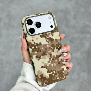 เคสโทรศัพท์ลายพรางเท่ๆ รุ่น L181 แบบแม่เหล็ก สำหรับ iPhone 13 14 15 16 17 Pro Max เคสผ้าแฟชั่น - Product Image 6