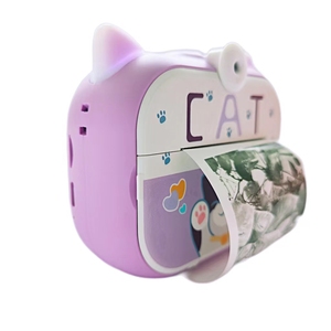 Impression de photos instantanées avec des appareils <span class=keywords><strong>photo</strong></span> pour enfants à l'aide de papier thermique pour l'imagerie de vidéos vlog Objectif rotatif à 180 ° pour la photographie - Product Image 2