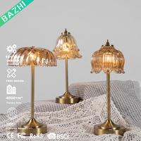 Lampe de table moderne en métal et verre, LED sans fil, rechargeable, commande tactile, 3 couleurs, gradation progressive, portable, bar, hôtel