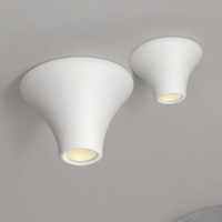 Plafonnier LED minimaliste moderne sans bordure goutte d'eau plâtre encastré Downlights Home Office aluminium + PC haute luminosité