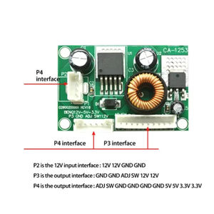 <span class=keywords><strong>CA</strong></span>-1253 12V bis 5V bis 3,3 V LCD-TV-Netzteilspannungs-Umwandlung modul mit Kabel - Product Image 4