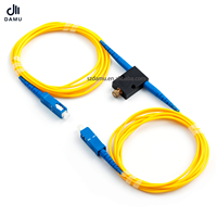 Atenuador Óptico Variable Mecánico en Línea Damu SC UPC VOA, Ajustable, Fibra Monomodo SMF-28e, Equipo de Pérdida de Retorno >60dB