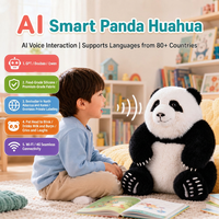 Giocattolo Interattivo AI in Peluche a Forma di Panda, Bambola Intelligente, Compagno Emotivo, Giocattolo Educativo per Bambini