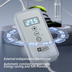 YEE pabrik grosir 25W logam akuarium tangki pemanas air tangki ikan celup listrik batang pemanas dengan tampilan Digital - Product Image 2