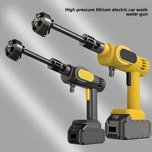 Pistola <span class=keywords><strong>de</strong></span> Agua Eléctrica para <span class=keywords><strong>Lavado</strong></span> <span class=keywords><strong>de</strong></span> Autos, Uso Doméstico, Baterí<span class=keywords><strong>a</strong></span> <span class=keywords><strong>de</strong></span> Litio Inalámbrica, Alta Presión, Material ABS, Amarillo y Negro, Herramienta para Lavar Autos - Product Image 2