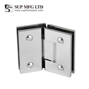Bisagra de resorte para ducha para América del <span class=keywords><strong>Norte</strong></span> - Estilo delgado con rejilla hueca 135 °   Herrajes para Puertas de Vidrio sin Marco - Product Image 3