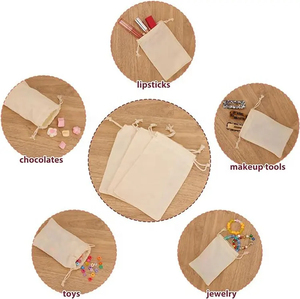 Bán buôn thời trang tùy chỉnh quảng cáo Hữu Cơ vải cotton dây rút 9x10 10x15 15x20 40x50 Ba lô vẽ chuỗi Túi - Product Image 3