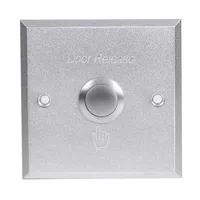Lermom自動ドア出口ボタンリリースアルミニウム金属プッシュスイッチアクセス制御システム用電子ドアロック