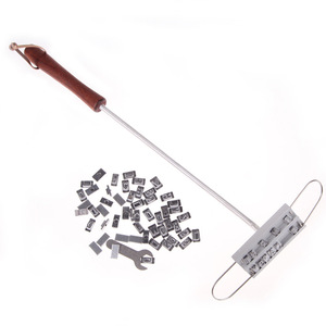 Sello de marca para barbacoa, de metal, reutilizable, con varilla, para cocinar, asar a la parrilla, herramienta para marcar carne - Product Image 5