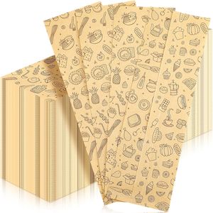 Custom Printed Logo Eco-Friendly Personalized Wax Grease Oil Proof Donut French Baguette Paper <b>Bread</b> <b>Bag</b> - Product Image 1