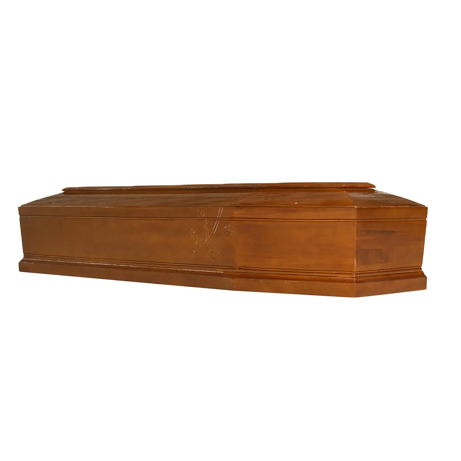 Lady Mary Italian style oak wood coffin Funeral Solid Wood burial vault combo bed Wood casket and coffin box Cremation coffin