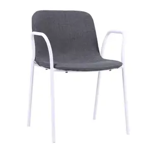 Free Sample Dining Modern Armrest Back Gray Armed Shell Cheap S Style Without Stackable Cross X Farm Arm Chair For Hotel