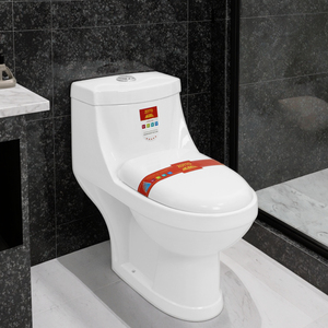 Inodoro portátil de precio fácil Fabricantes Inodoro de una pieza S-trap Inodoro de cerámica Asiento de inodoro de liberación rápida Cierre suave - Product Image 3