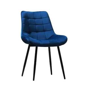 Wholesale OEM Contemporary Design Upholstered Dinning Metal Legs Fabric <b>Velvet</b> <b>Dining</b> <b>Chair</b> - Product Image 2