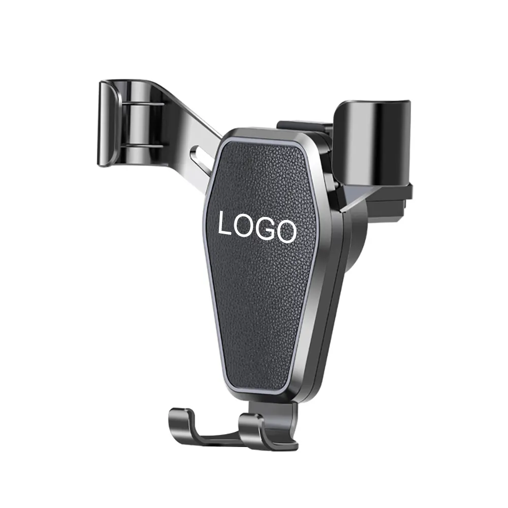 OEM ODM LOGO Customize Universal Black ABS Plastic Phone Stand Holder For Car Mobile Navigation