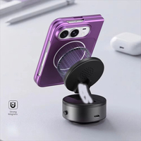 Étui magnétique pliable en métal couleur mate effet peau AG pour iPhone Duo, compatible charge sans fil, protection antichoc, coque rigide