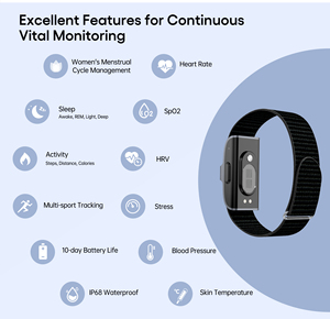 ASDA 2208A Logotipo Personalizado Design Sleep Smart Health Band Bonito Controle De Pressão Arterial Pulseira Magnética Inteligente para As Mulheres 2024 - Product Image 4