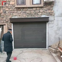 Porte à enroulement moderne en aluminium 2026 pour extérieur, villa, garage, isolée en mousse PU, résistante au vent et au bruit, personnalisable