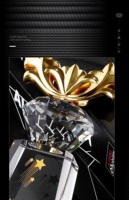 2023 vente chaude nouveau Design cristal artisanat trophée cristal verre trophées personnalisé en gros