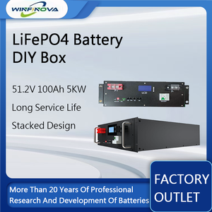 家庭用DIYキット 51.2V 100Ah 5kW 角形リチウムイオン Lifepo4バッテリーボックス ステンレススチールラック 家庭用エネルギー貯蔵用 - Product Image 2