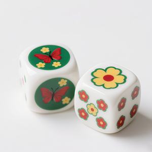 Couleur unie Mahjong dés personnalisé acrylique Mahjong fabricant qualité Mah Jongg Bettor ensemble de dés assortis - Product Image 5