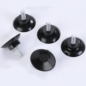 Ventosa con tornillo M4 con tuerca acanalada negra, ventosas de tornillo de pulgar estándar, liso, plástico transparente/PVC - Product Image 3