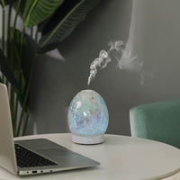 Diffuseur d'huiles essentielles électrique en verre mosaïque personnalisé avec 7 LED interchangeables et fonction minuterie