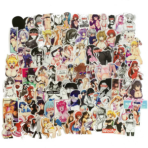100pcs Anime girl xxx sfondi Per Gli Adulti sexy Giocattolo Adatto Per Il Computer Portatile Mobile Bagaglio di Skateboard <span class=keywords><strong>stickers</strong></span> adesivi per auto su misura - Product Image 1