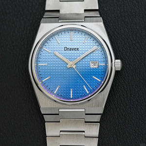 Montre à quartz pour homme de luxe Tissots PRX de marque supérieure, cadran simple dégradé, cadran noir, étanche, bracelet en acier inoxydable, Reloj - Product Image 1