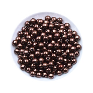 Venta al por mayor imitación máquina decoración perla 6mm 8mm <span class=keywords><strong>10mm</strong></span> con agujero colorido redondo perlas sueltas ABS plástico imitación para joyería - Product Image 5