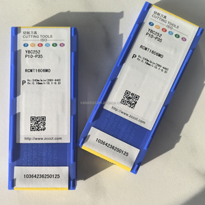 Plaquette en carbure de tungstène RCMT1606MO YBC252 ZCCCT pour tournage CNC, revêtement CVD, pour acier HRC40-60, pour machine de tournage CNC - Product Image 5