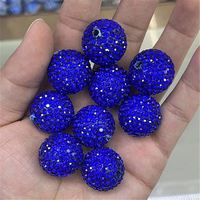 Perles fantaisie de haute qualité en forme de boule disco, perles en argile polymère de 20 mm, perles en strass de 20 mm pour la fabrication de stylos et de bijoux en gros