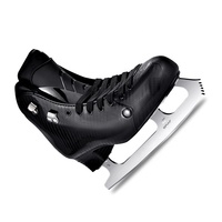 NOUVELLE ARRIVÉE Chaussures de patinage artistique sur glace haut de gamme en carbone de marque OEM avec lames en acier inoxydable