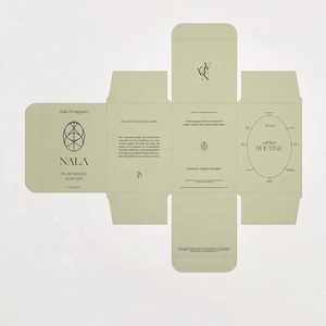 Fabricant de boîtes en papier kraft écologiques personnalisées avec logo, pliables, petites, rectangulaires, pour bougies, cosmétiques, huiles essentielles, emballages cadeaux carrés - Product Image 4