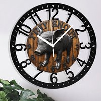 Jam Dinding Bulat Besi Modern 25cm dengan Desain Rapi dan Gerakan Senyap