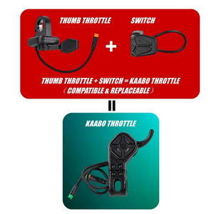 Acelerador para Patinete Eléctrico WOLF WARRIOR X <span class=keywords><strong>GT</strong></span> PLUS PRO KING GTR 11 <span class=keywords><strong>MANTIS</strong></span> <span class=keywords><strong>GT</strong></span>, Pantalla Central TFT de Plástico - Product Image 2