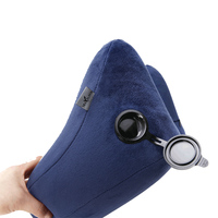 Travelsky Premium EZ oreiller d'air en forme de H brevet confortable voyage voiture avion cou repos oreiller gonflable