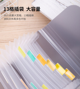 <span class=keywords><strong>Mini</strong></span> tài liệu tập tin A6 mở rộng thư mục tập tin 13 túi tập tin tổ chức <span class=keywords><strong>Mini</strong></span> PP Ví tổ chức cho biên lai kiểm tra thẻ Thuế mục - Product Image 3