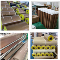 Tissu en fibre de verre E-Glass enduit de PTFE résistant à la chaleur, isolation thermique ignifuge, couverture de soudage, rideau, toile