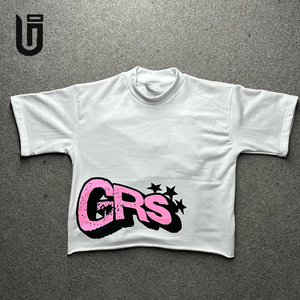 Custom Streetwear O-Neck Woven Heavy Cotton Eco-Friendly Breathable Regular Length Short Sleeve <strong>T</strong>-<strong>Shirt</strong> Graphic <strong>3D</strong> for - Product Image 2