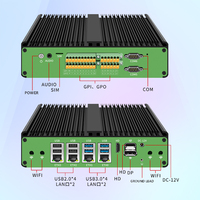 Mini PC industriel robuste avec module 4G, passerelle embarquée, compatible Mikrotik, Pfsense, Linux Ubuntu, GPIO, 8 ports USB, 6 ports COM, processeurs I3 7101U, I5 8251U, I7 8551U