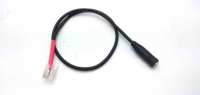 Câble adaptateur casque audio RJ9 RJ10 femelle 3,5 mm personnalisé, gaine PVC, certifié RoHS, conducteur en cuivre étamé, stock avec code-barres