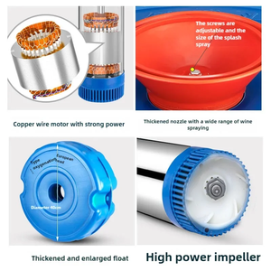 연못 분수 통풍기 750W, 1HP 15000 GPH 플로팅 폭기 펌프, 소형 및 대형 연못 및 호수용 120ft 전원 코드 (120V) - Product Image 5