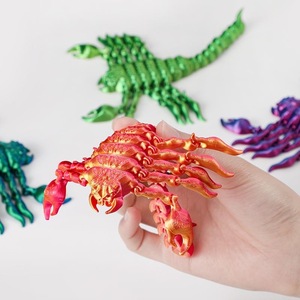 Vente en gros de figurines de scorpions imprimées en 3D à l'échelle 1/12 de la marque 123, service OEM personnalisé, dinosaures animaux en plastique tendance - Product Image 2