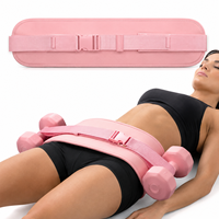 Ceinture de poussée de hanche réglable WENHAO en polyester avec coussin épais en éponge et sangle de maintien pour haltères, idéale pour les exercices de pont fessier à domicile