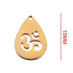 Breloque connecteur en acier inoxydable plaqué or 18 carats en forme de <span class=keywords><strong>poisson</strong></span>/<span class=keywords><strong>poisson</strong></span> <span class=keywords><strong>rouge</strong></span> pour la fabrication de bijoux, vêtements de yoga et porte-clés - Product Image 2