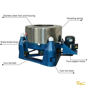 Centrifugeuse commerciale de séparation de liquide <span class=keywords><strong>solide</strong></span> pour la crème de vêtements avec l'acier inoxydable - Product Image 6