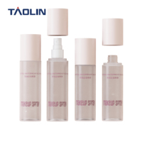Ensemble de luxe Taolin Pack en PETG rose pour les soins de la peau avec un spray à changement progressif bicolore 150 ml, bouteille de toner et d'huile essentielle avec bouchon à vis